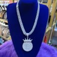 Moissanite Bitcoin King Cuban Chain