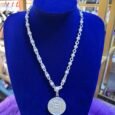 Moissanite Bitcoin Cuban Chain