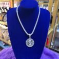 Moissanite Dollar Sign & Tennis Chain